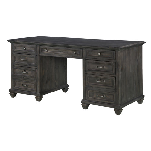 Altenburg Solid Wood Executive Desk & Reviews Birch Lane